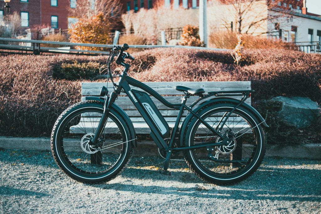 ebike on trail in park